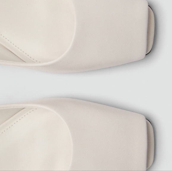 MANGO Open-toe Leather Shoes - Picture 4 of 10